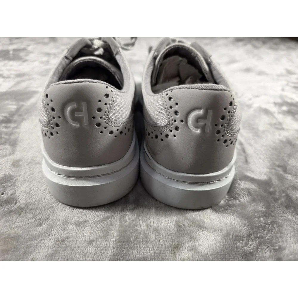 Cole Haan Mens GRANDPRO‎ RALLY T-toe Sneaker Microchip/Optic White US 9 Wide
